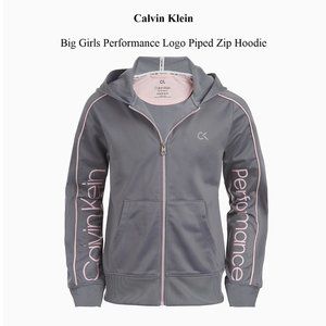 Calvin Klein Performance Big Girls Zip-Up Hoodie